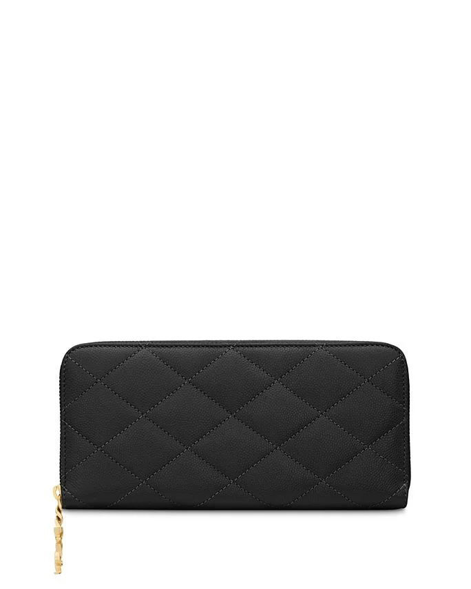 Cassandre Bijou Zip Wallet in Grain De Poudre Leather