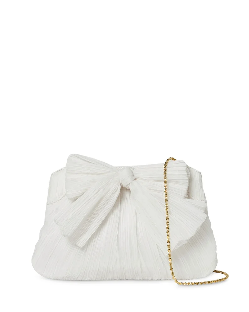 Rayne Small Pleated Bow Frame Clutch