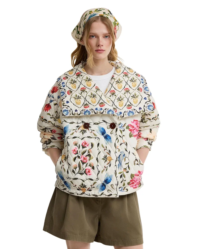 x Farm Rio Azelia Quilted Jacket