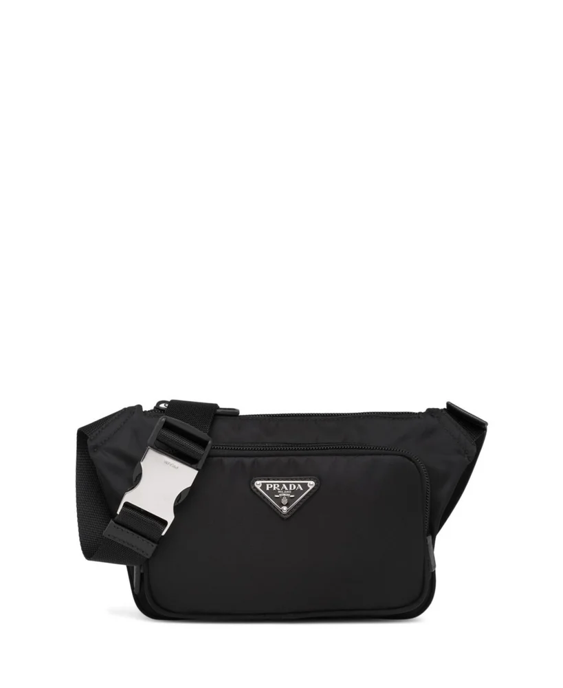 Re-Nylon and Saffiano Leather Shoulder Bag