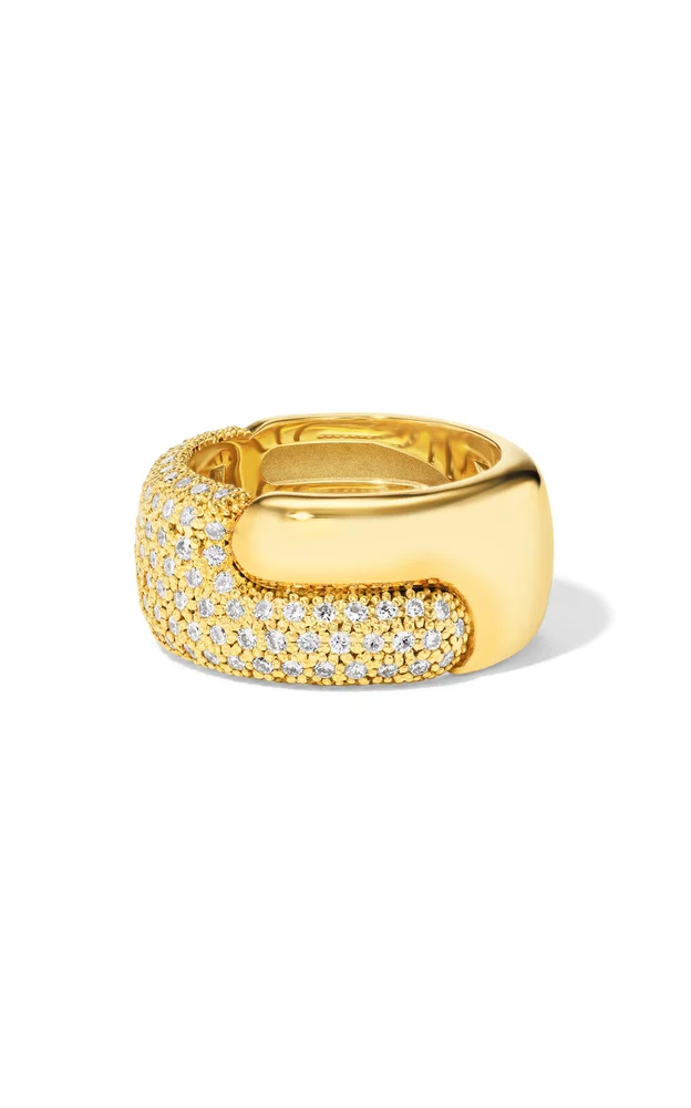 Holos 18K Yellow Gold Diamond Ring