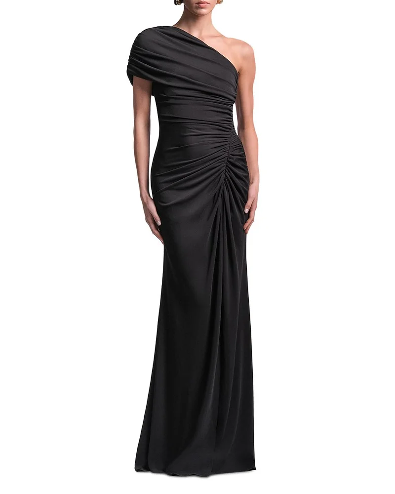 Solina Gathered One Shoulder Gown