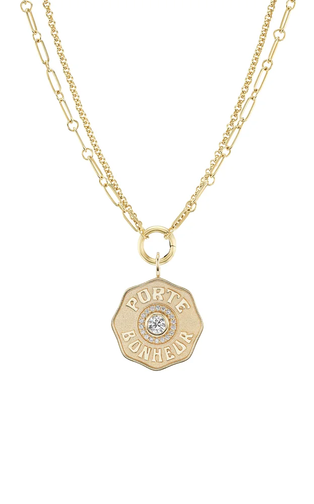 Large Porte Bonheur Diamond Necklace
