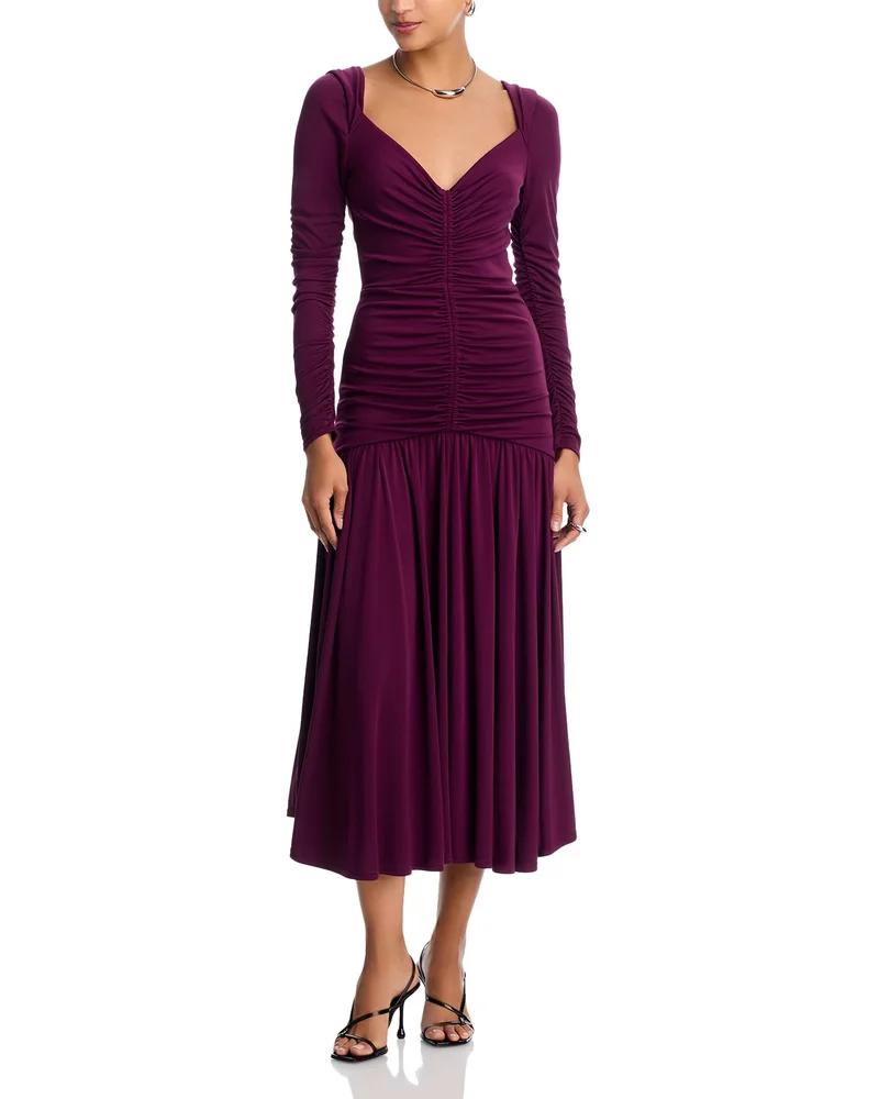 Evedene Ruched Midi Dress