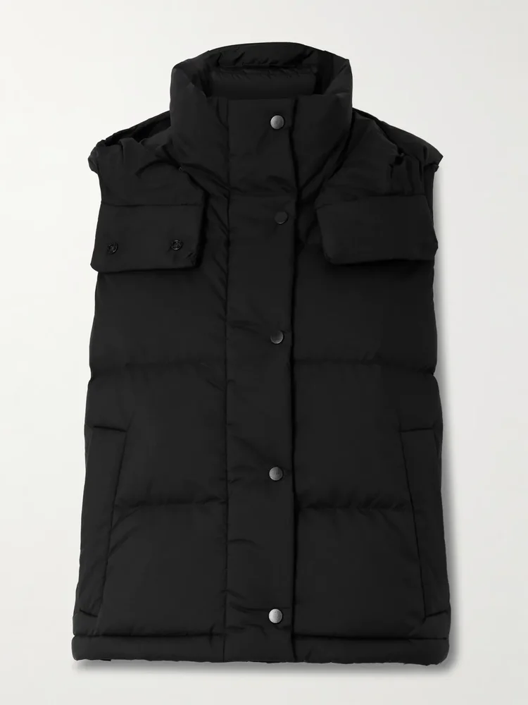 Wunder Puff quilted SoftMatte™ hooded down vest