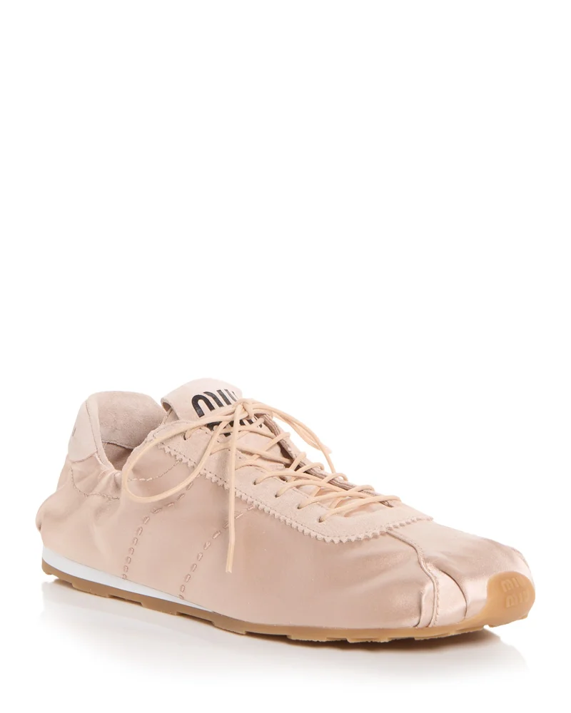 Plume Satin Sneakers