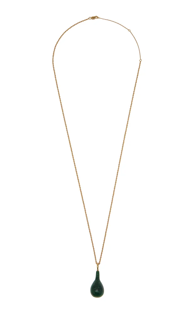 Medium Jade Drop Necklace