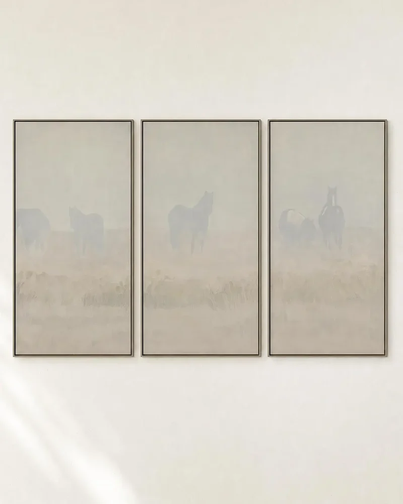 "A Way into Wilderness No. 1-3" Framed Giclee Triptych by Shelley Bolton