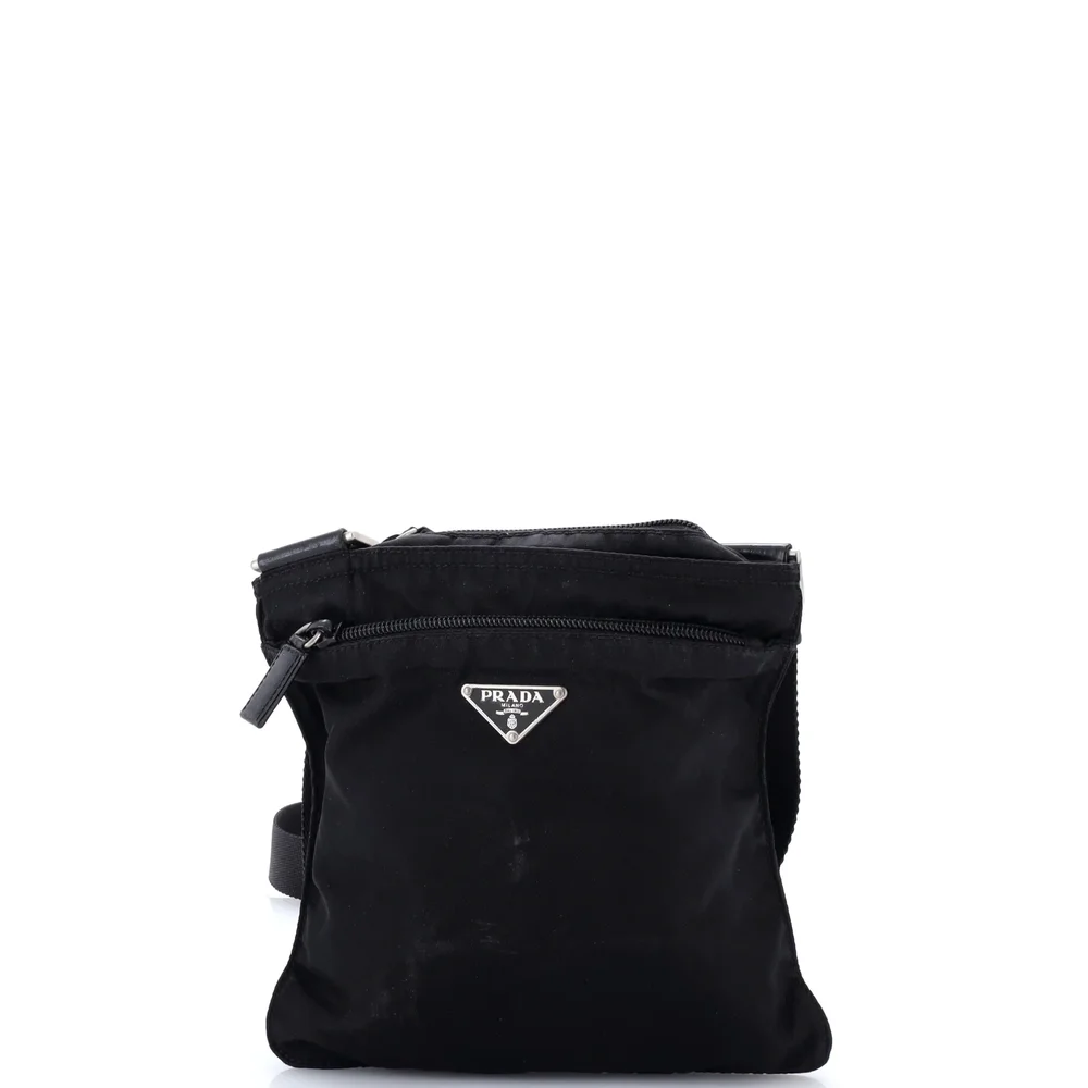 prada Flat Messenger Bag Tessuto Small