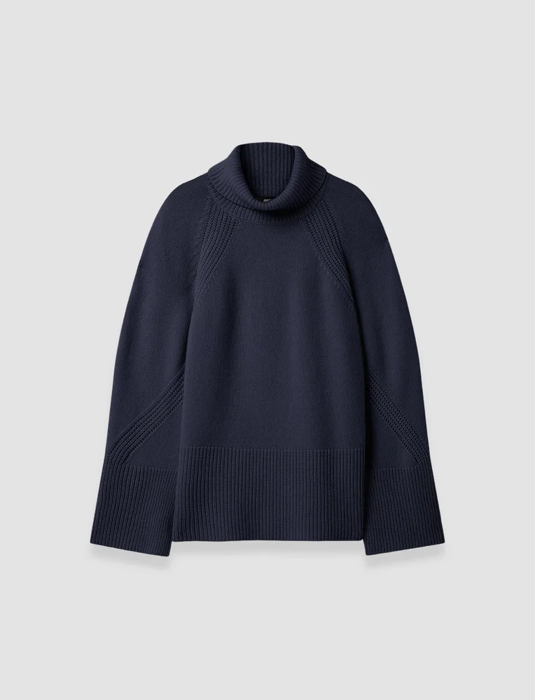 Loftus Pure Cashmere High Neck Jumper