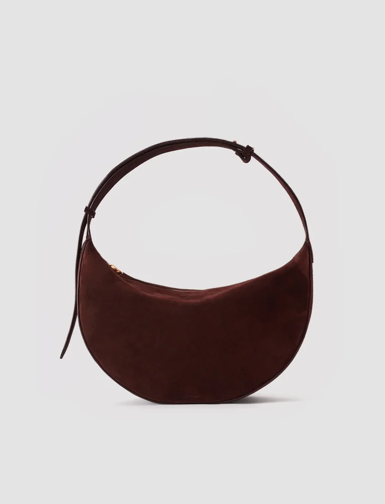 Large Bean Suede Bag