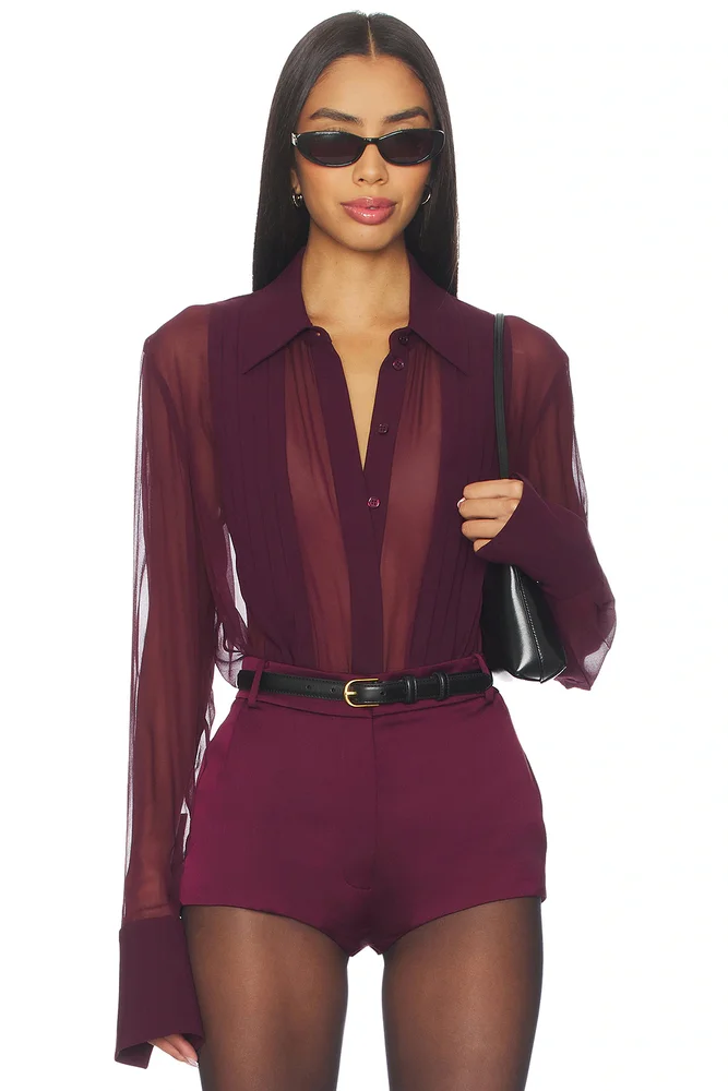 Meghan Panelled Silk Blouse