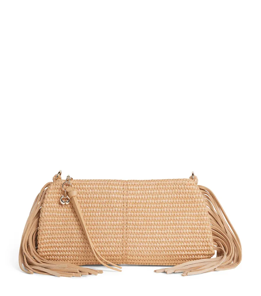 Raffia Miss M Clutch Bag