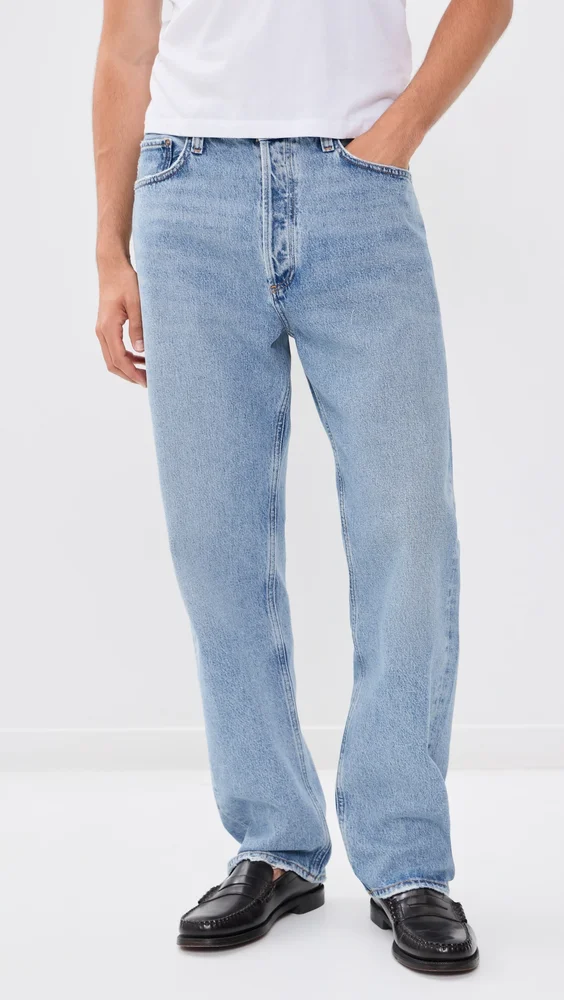 90s Relaxed Straight Leg Jeans 32"