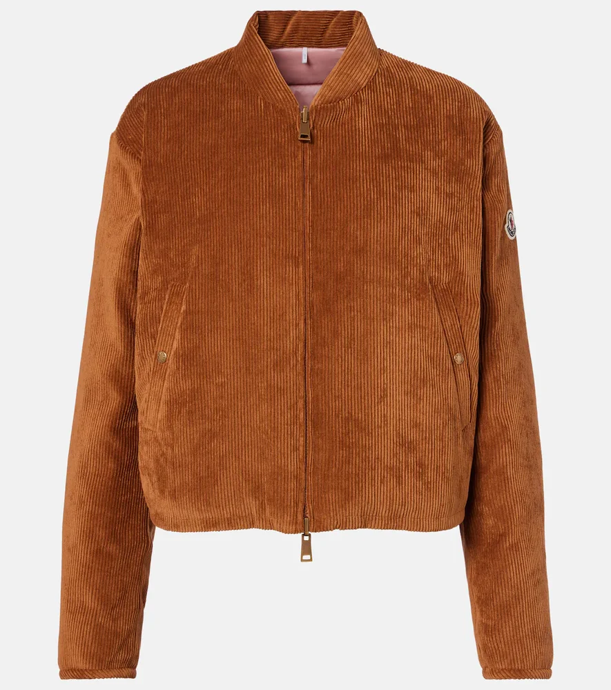 Blageon corduroy down bomber jacket