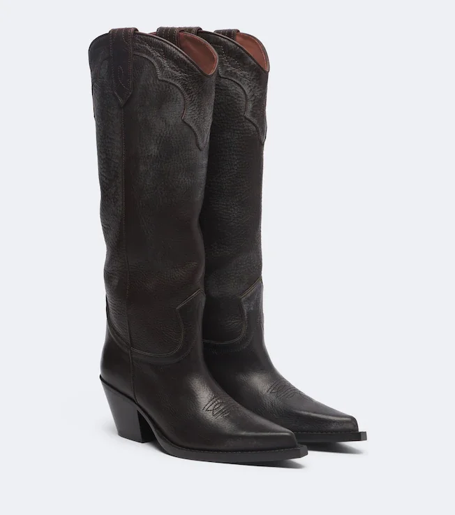 Tucson leather cowboy boots