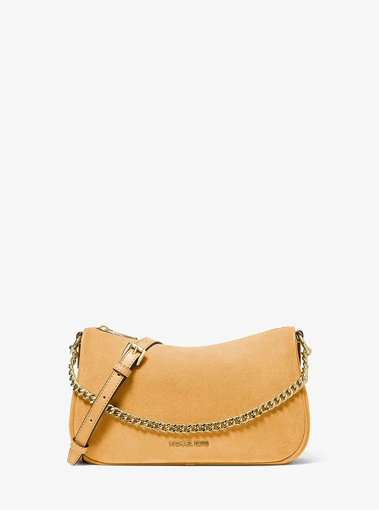 Carmela Medium Suede Convertible Crossbody Bag