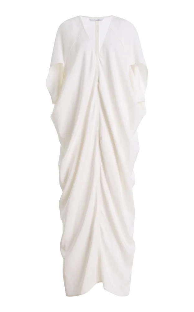 Lyon Satin Maxi Caftan Dress