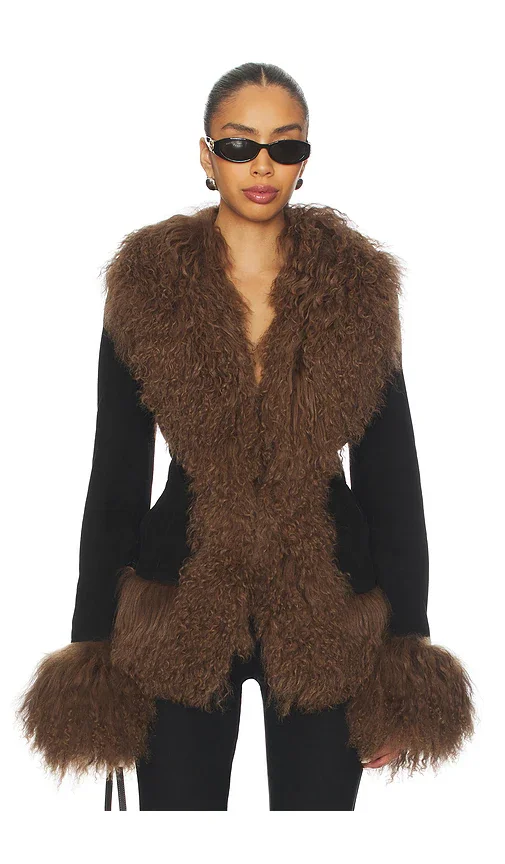 Dorothy Suede Coat Susanna Chow