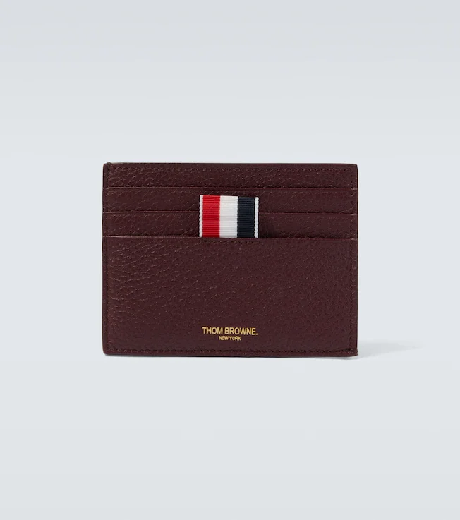 RWB Stripe leather cardholder