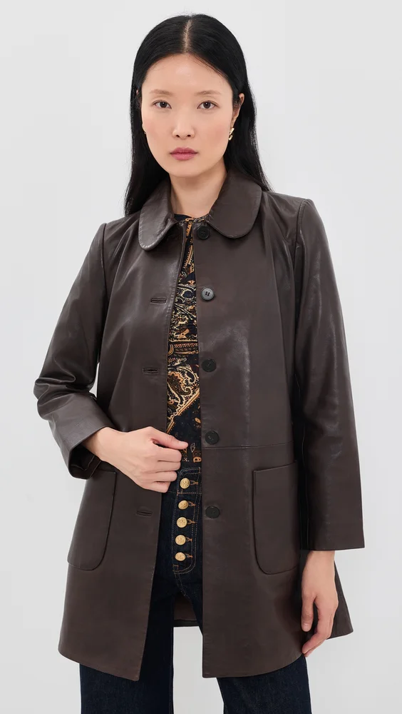 Madie Leather Coat