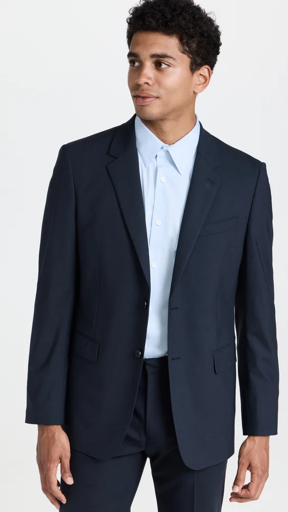Chambers Stretch Wool Blazer (Navy)