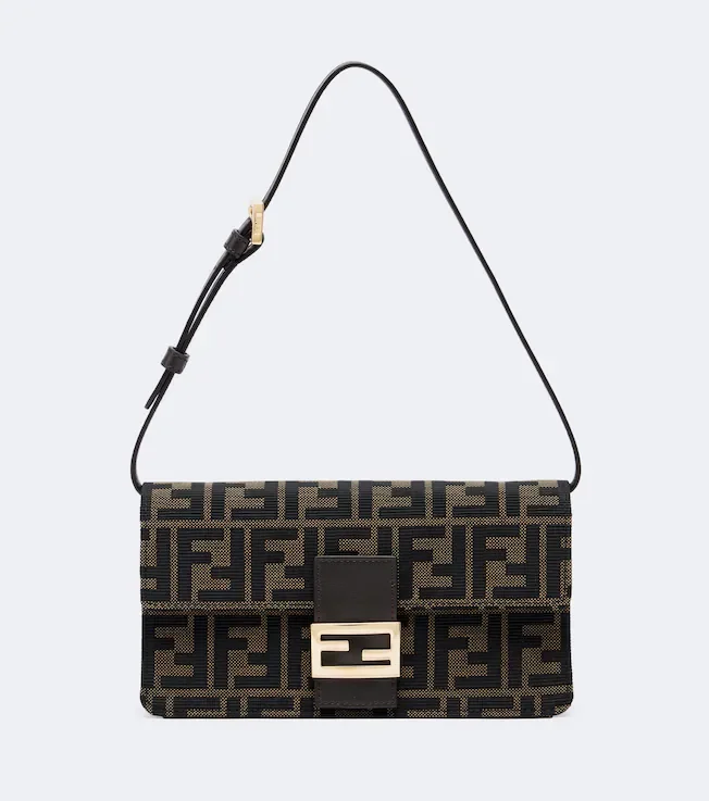 Tube jacquard canvas wallet on chain