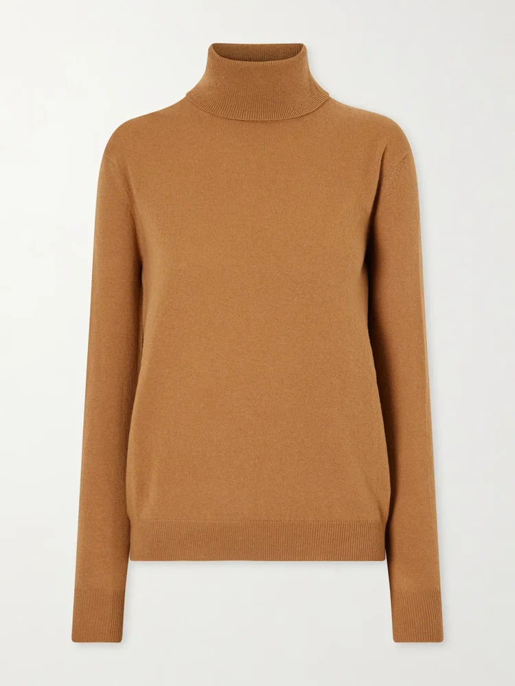 Wool and cashmere-blend turtleneck sweater