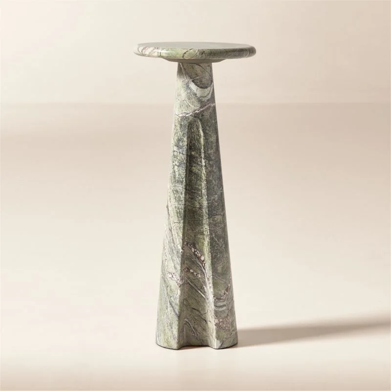 Ciccio Green Marble Side Table