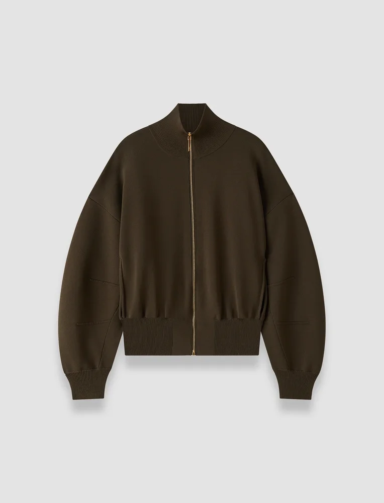 Sable Milano Knit Bomber Jacket