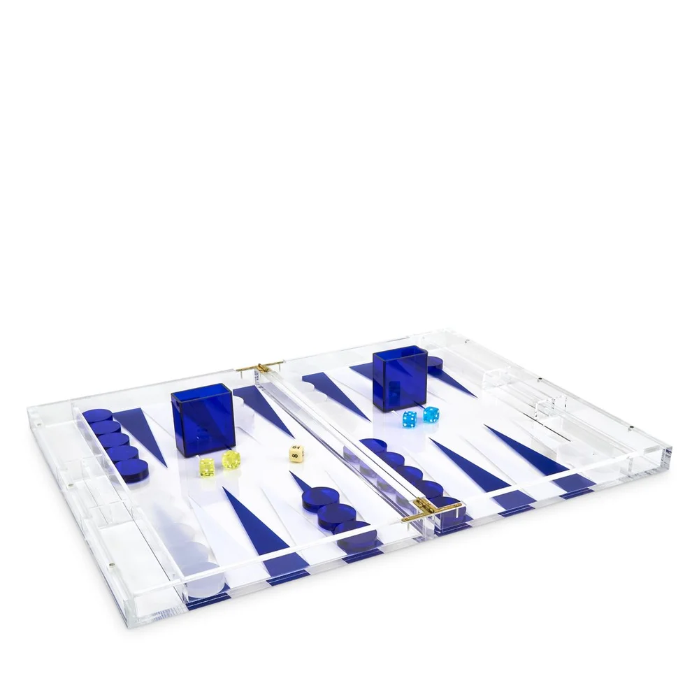 Lucite Backgammon Set