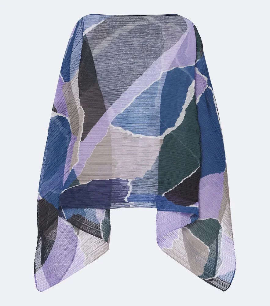 Madame-T pleated printed stole