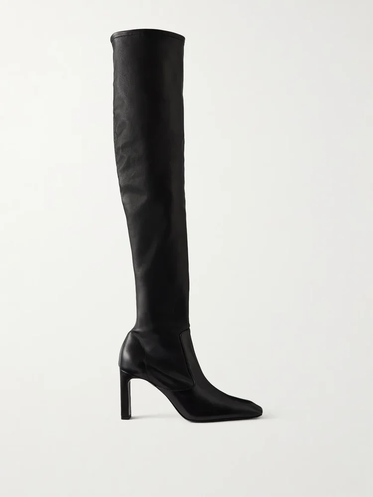 85 leather knee boots