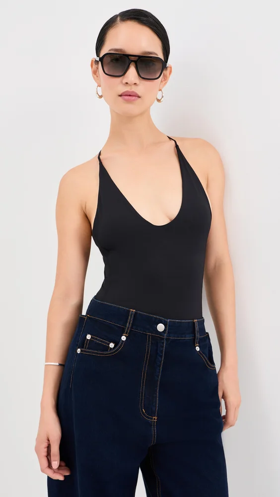 Strappy Racerback Thong Bodysuit