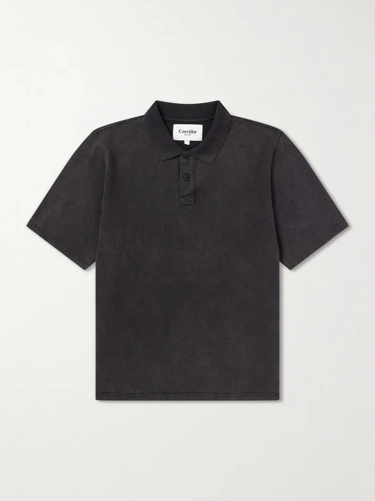 Garment-Dyed Cotton-Piqué Polo Shirt