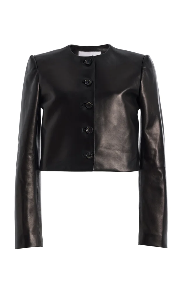 The Ryder Cropped Leather Jacket