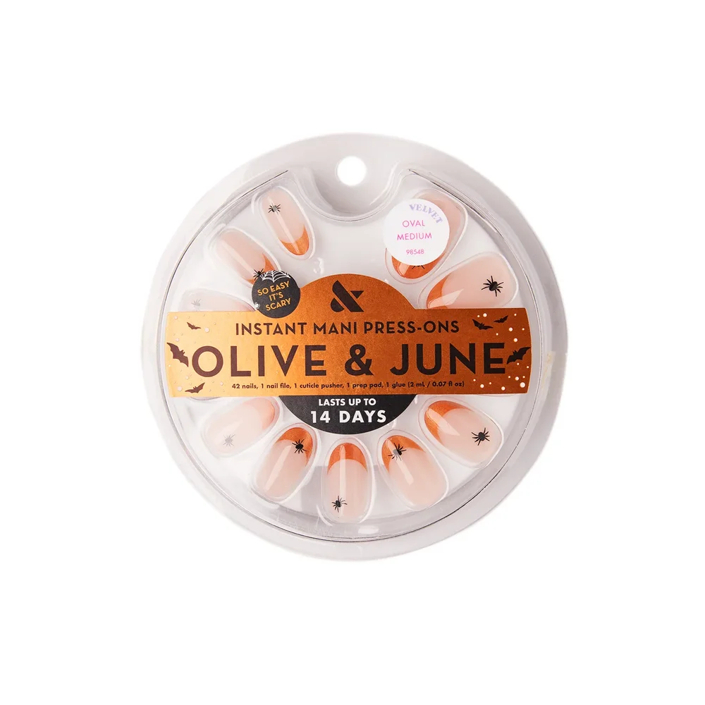 Itsy Bitsy Spider French - Press-On | Medium | Oval