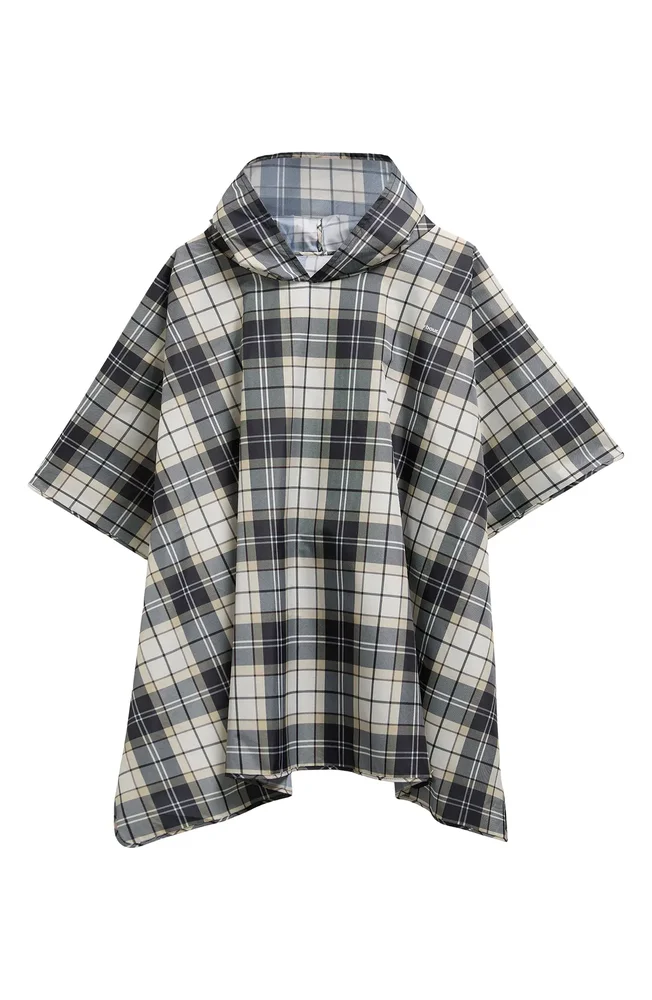 Portree Showerproof Plaid Poncho