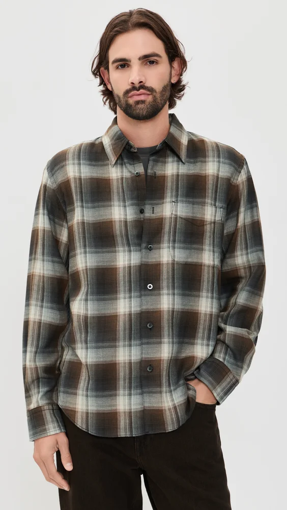 Teamkit Flannel Button Up Work Shirt