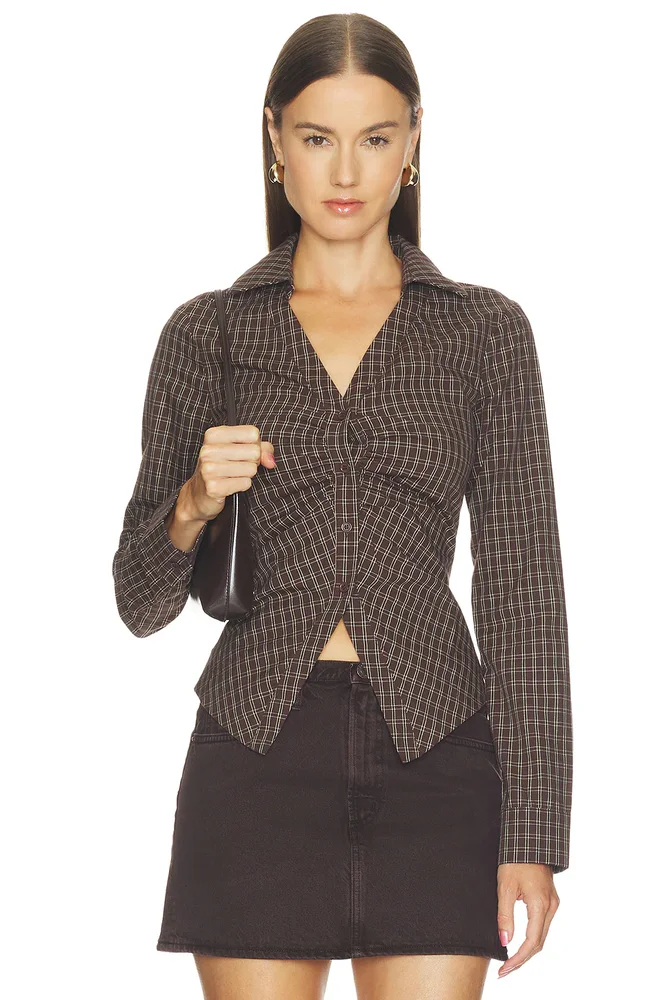 Kylie Lace Up Back Top