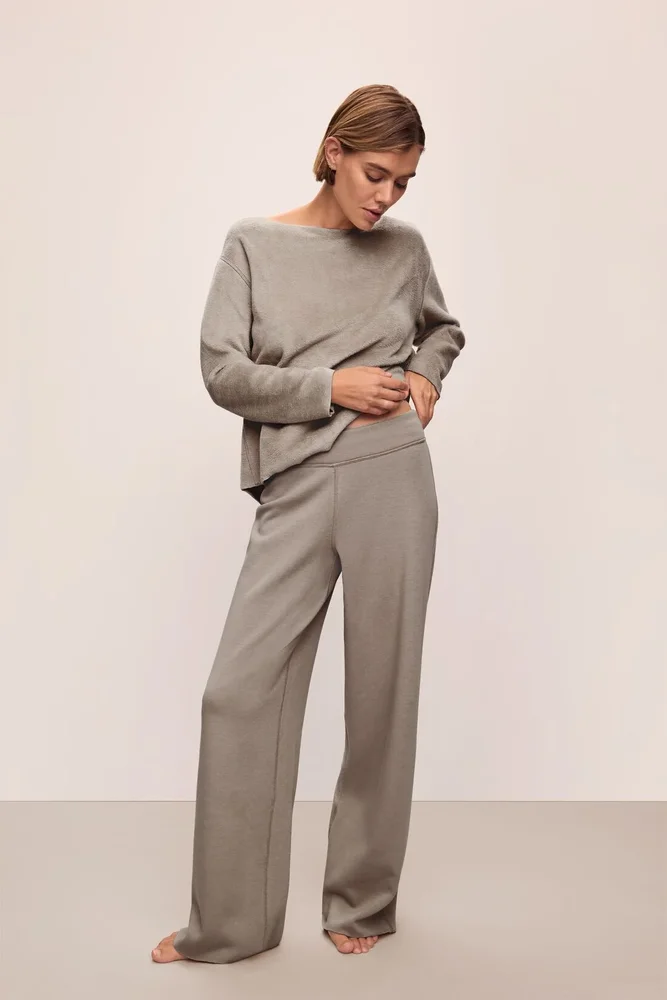 Reversible Plush High Waist Pant