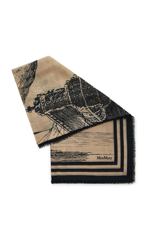 Square Wool-Silk Shawl