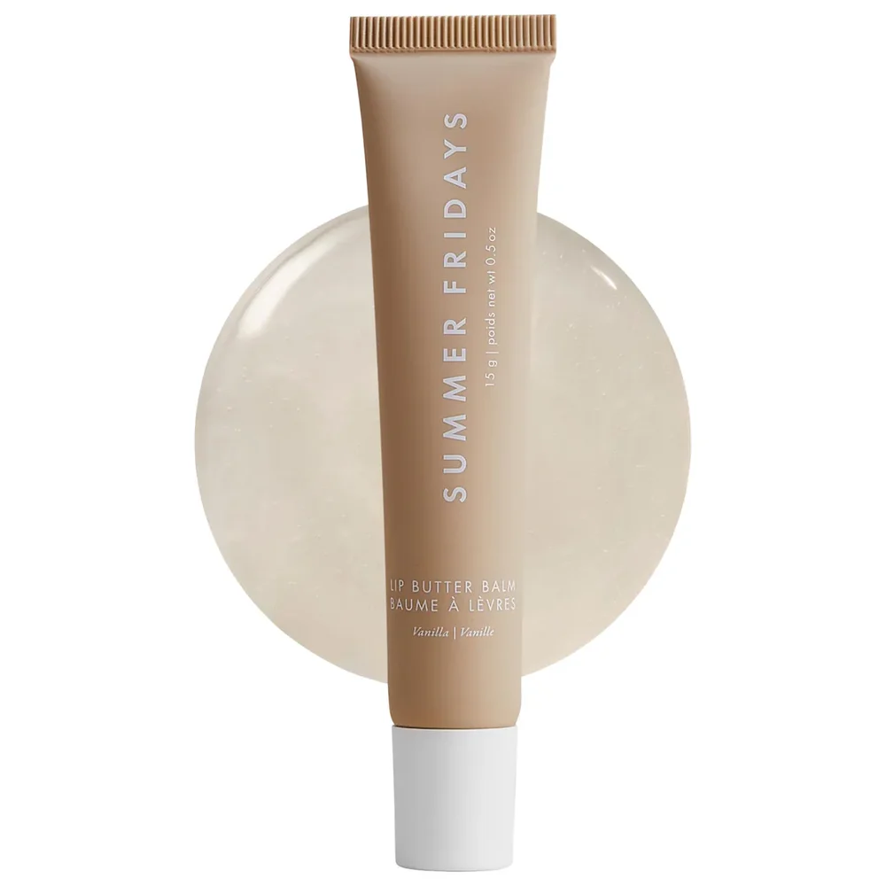 Lip Butter Balm Treatment for Hydration + Nourishing Shine in Vanilla