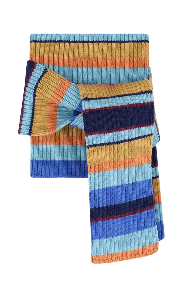 Tophe Striped Wool Scarf