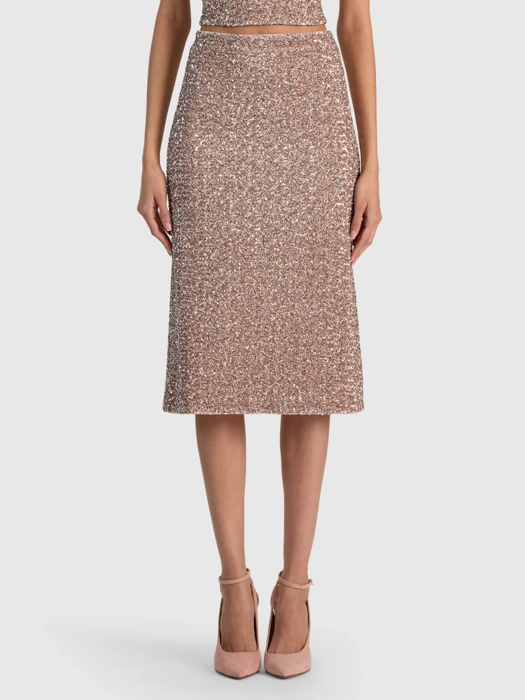 Fifi Sequin Midi Skirt