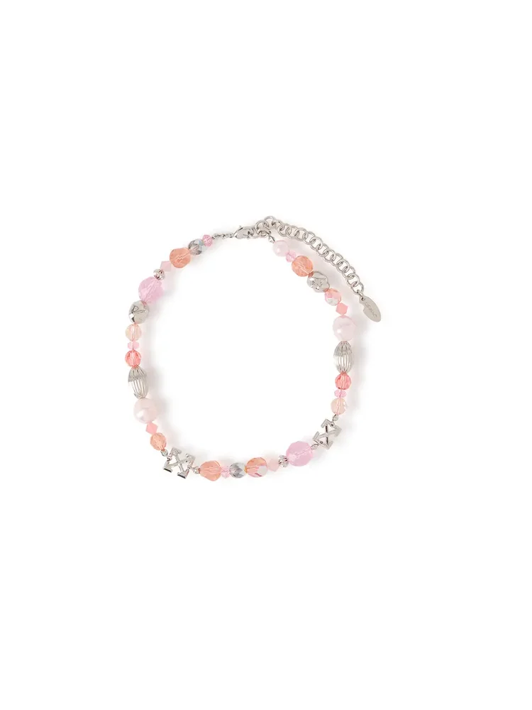 Arrow Charm Mixed Bead Choker
