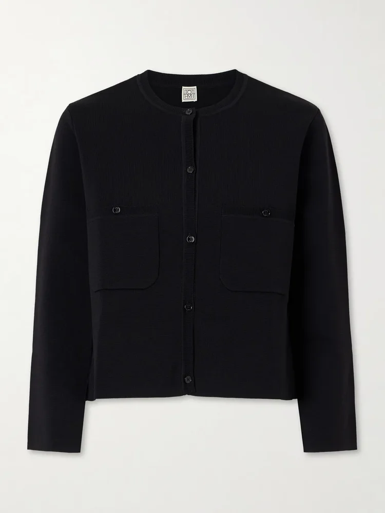 Jersey cardigan