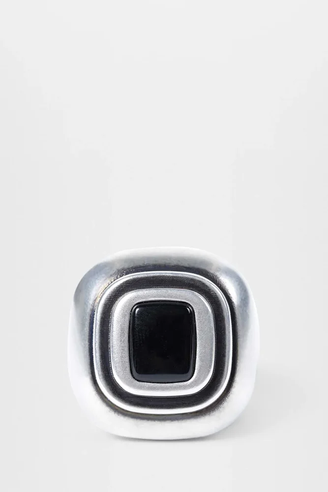 Merr Wide Enameled Ring