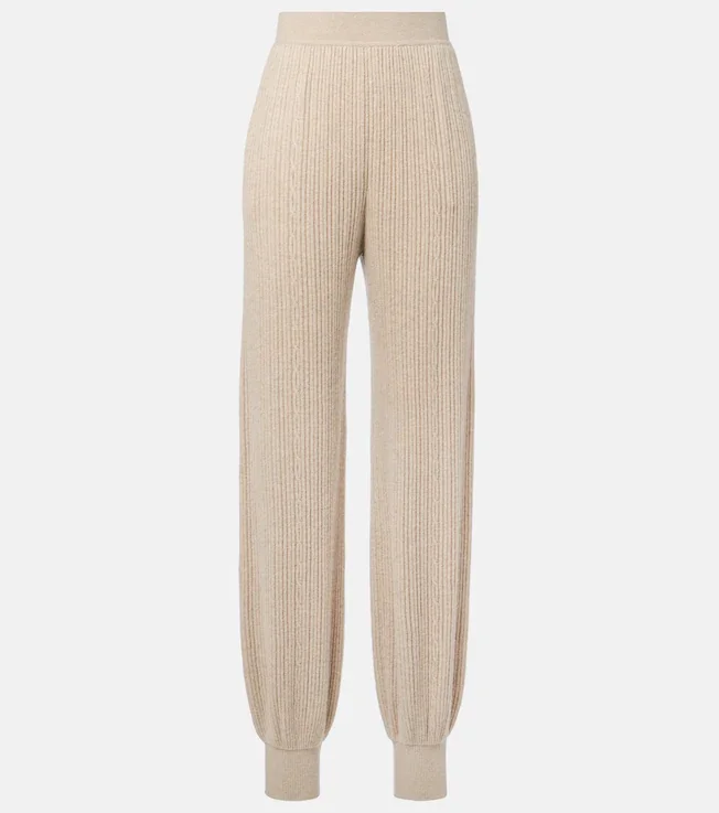 Plane Tree ribbed-knit cashmere sweatpants
