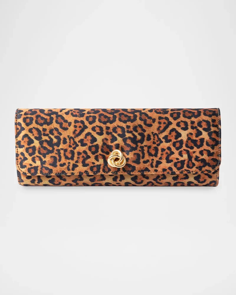 Mini Robbie Animal Print Flap Clutch Bag